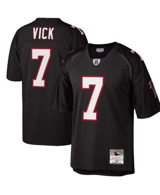 Мужская футболка Michael Vick Black Atlanta Falcons Big and Tall 2002 года выпуска, точная копия футболиста, вышедшего на пенсию.