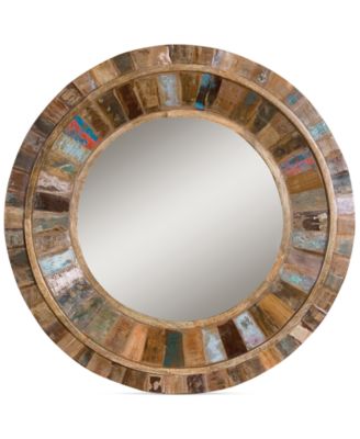 Uttermost Jeremiah Round Wood Mirror Reviews All Mirrors Home Decor Macy S