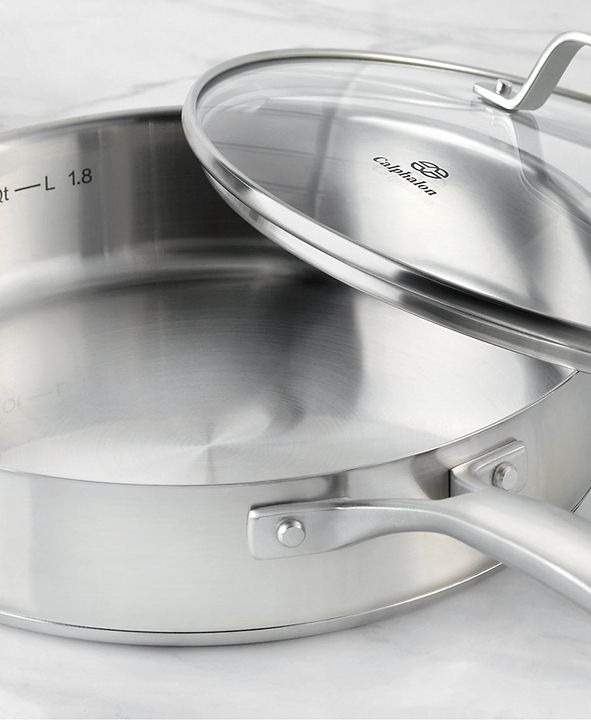 Calphalon Classic Stainless Steel 3 Qt. Covered Saute Pan & Reviews