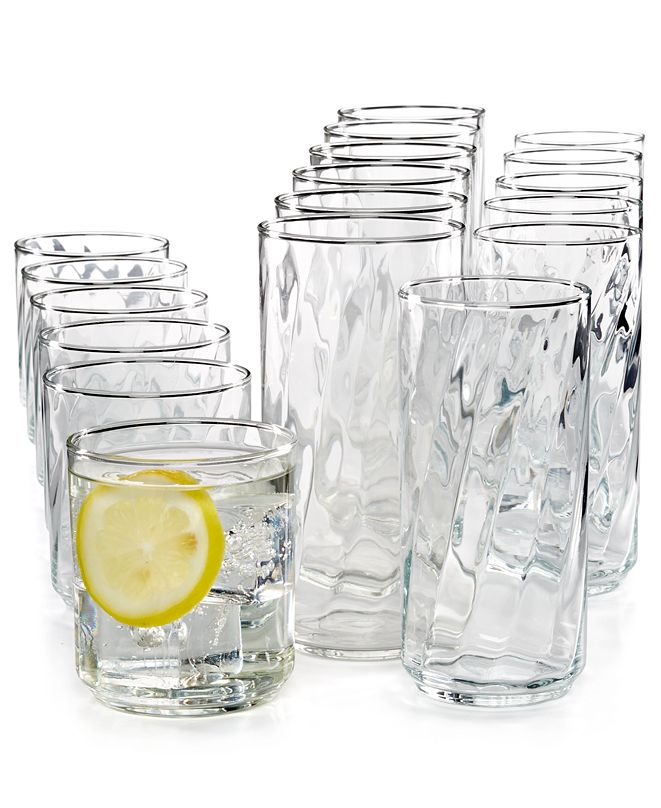Luminarc Rumba 18Pc. Glassware Set & Reviews Glassware & Drinkware