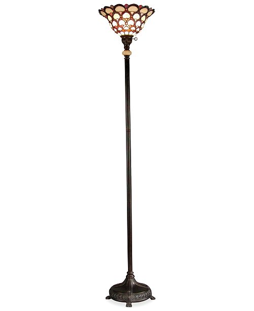 Dale Tiffany Peacock Tiffany Torchiere Floor Lamp Reviews All Lighting Home Decor Macy S