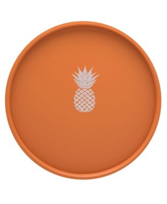 14-дюймовый круглый сервировочный поднос с ананасами для времяпрепровождения