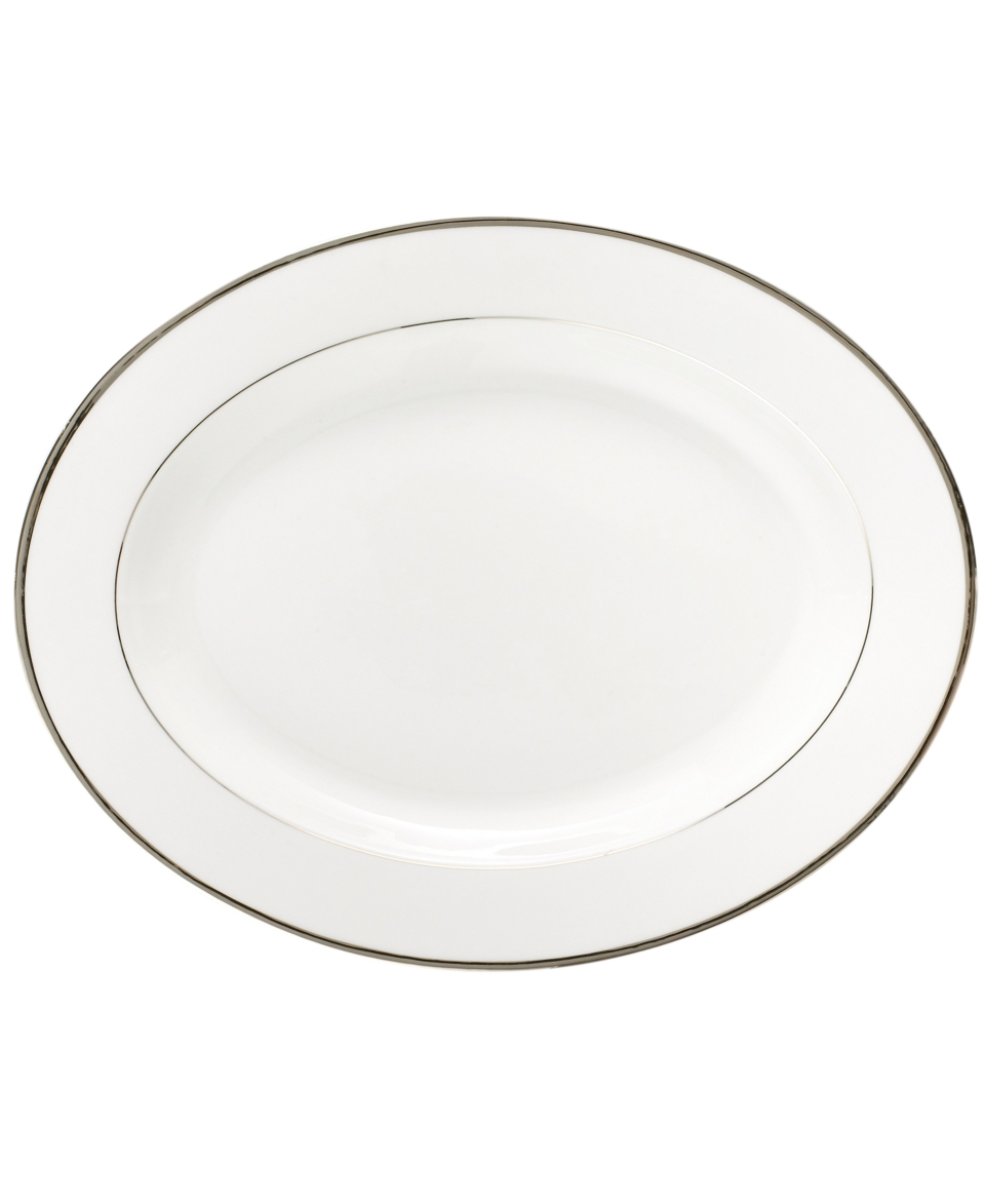 Mikasa Dinnerware, Cameo Platinum Oval Platter   Fine China   Dining