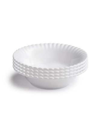 Q Квадратные меламиновые чаши Patio Luxe Luxe с диагональю 7,5 дюймов, набор из 4-х чаш