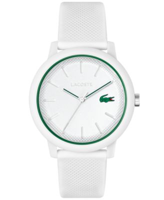 Мужские часы Lacoste L.12.12 42 мм, силикон, белые