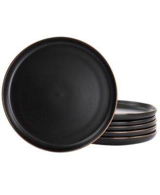 Золотые обеденные тарелки Elama Mateo, набор из 6 штук