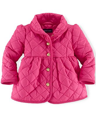 Ralph Lauren Baby Girls' Quilted Jacket - Kids - Macy's
