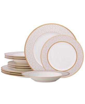 Набор посуды Noritake Noble Pearl из 12 предметов, сервиз на 4 персоны