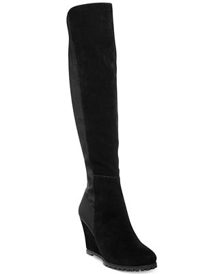 STEVEN by Steve Madden Whispper Wedge Tall Boots - Boots - Shoes - Macy's
