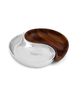 Разделенный сервер Nambe Yin Yang, набор из 2