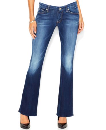 7 For All Mankind Jeans, Lexie A-Pocket Petite Flared-Leg, Aggressive ...