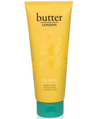 лосьон для рук и ног Butter LONDON Jumbo So Buff с гликолевой кислотой, 7 унций.