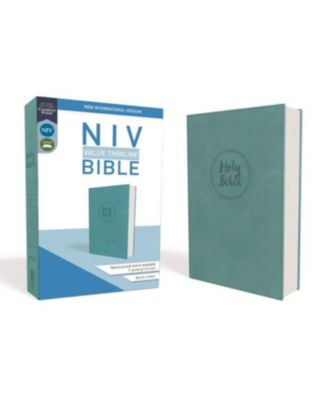 NIV, Value Thinline Bible, Мягкая кожа, Бирюзовый цвет, Комфортный принт от Zondervan