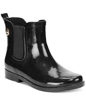 MICHAEL Michael Kors MK Charm Rain Booties - Shoes - Macy's