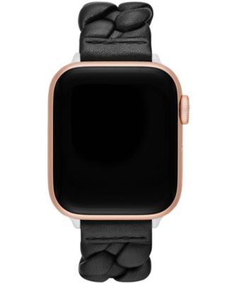 женский черный кожаный ремешок kate spade new york для Apple Watch, 38, 40, 41 мм и 42, 44, 45, 49 мм