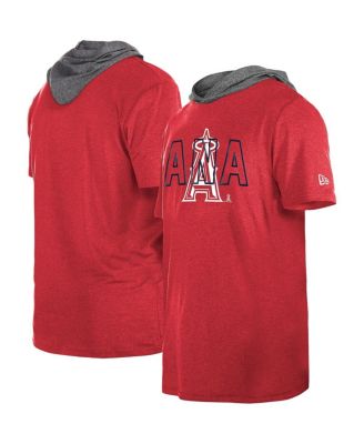 Мужская футболка с капюшоном New Era Red Los Angeles Angels Team