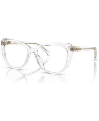 Пластиковые очки Ralph Lauren Woman Cat Eye RL6232U цвета слоновой кости/кремовый