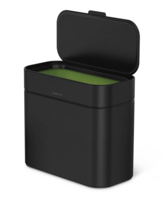 Круглое ступенчатое мусорное ведро для ванной комнаты Simplehuman объемом 4,5 литра с мягко закрывающейся крышкой