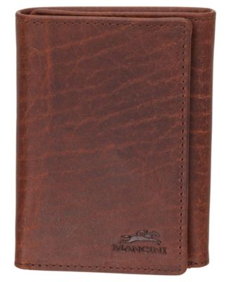 Мужской кошелек Trifold Mancini Buffalo с защитой от RFID-кодирования Mancini