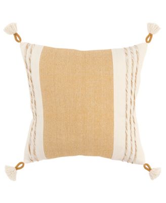 Декоративная подушка Rizzy Home Modern с кисточками в полоску, 20