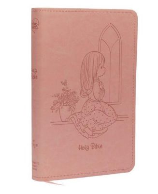 NRSVCE, Библия Precious Moments, Розовый, Мягкая кожа, Удобный принт: Святая Библия от Catholic Bible Press