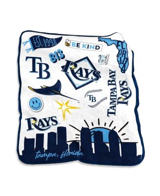 Плюшевое одеяло Tampa Bay Rays размером 50 x 60 дюймов из натурального рашеля