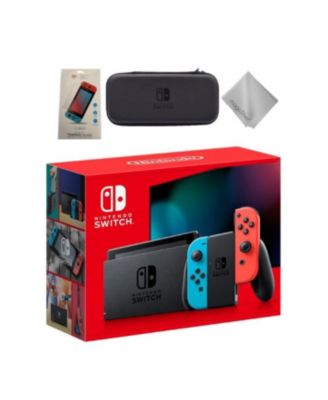 Приставка Nintendo Switch с неоновыми Joy-Con, разноцветная
