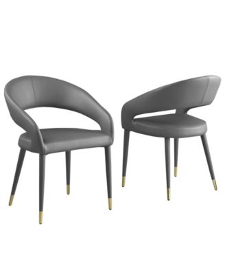 Best Master Furniture Jacques 32-дюймовые обеденные стулья из искусственной кожи, комплект из 2 стульев