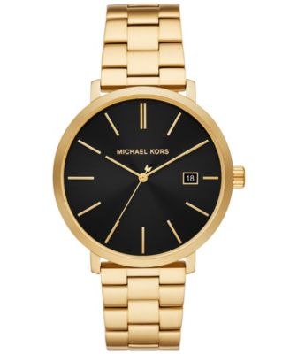 Мужские часы Michael Kors Blake с тремя стрелками и датой из нержавеющей стали золотистого цвета, 42 мм