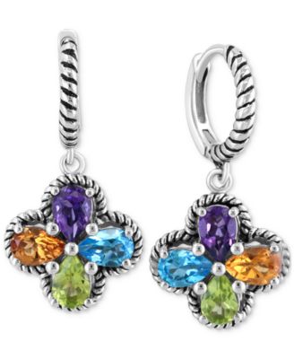 Женские серьги EFFY Multi-Gemstone из серебра, серебристые
