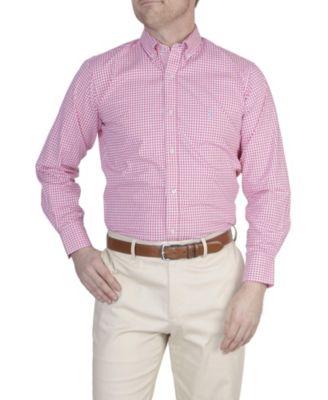 Мужская мини-рубашка Tailorbyrd из хлопка-стрейча в клетку с длинным рукавом Tailorbyrd 4990₽