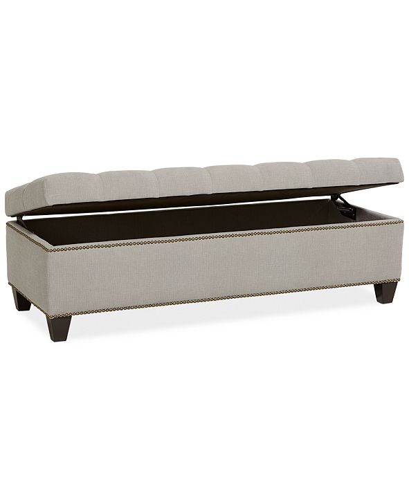 Furniture Rosalind Storage Ottoman Bench & Reviews Furniture Macy's