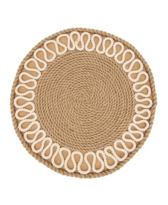 Набор салфеток из плетеной веревки Saro Lifestyle в деревенском стиле размером 4,12 