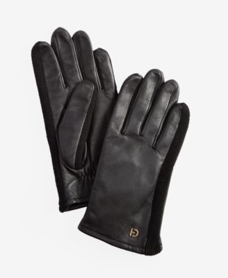 Женские кожаные перчатки Cole Haan с трикотажными вставками 19690₽
