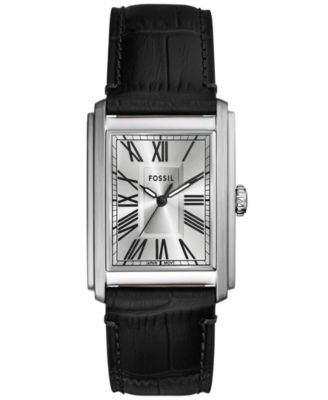 Мужские часы Fossil Carraway из коричневой кожи с тремя стрелками, 30 мм