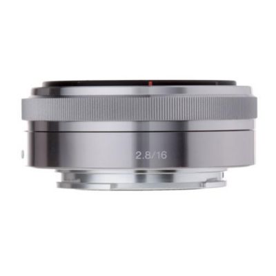 Широкоугольный объектив Sony 16mm f/2.8 Alpha с электронным креплением (серебристый) черный
