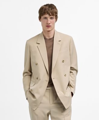 Мужской двубортный блейзер обычного покроя MANGO Mango 13990₽