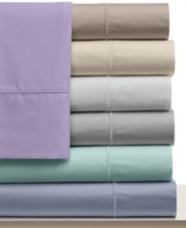 Martha Stewart Collection 300 Thread Count Cotton Queen Flat Sheet ...