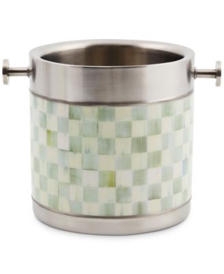 Ведерко для льда Mackenzie-Childs Sterling Check 3260