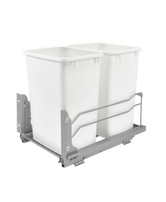 Выдвижное мусорное ведро Rev-A-Shelf с двумя полками, 35 Qt, с плавным закрыванием, 53WC-1835SCDM-211