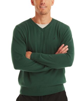 Мягкий свитер классического покроя с V-образным вырезом Nautica Mens Navtech Performance 8890₽