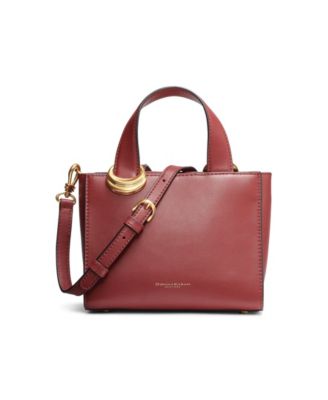 Донна Каран Нью-Йорк Донна Каран Хьюлетт Кожаная ручка сверху и пряжка через плечо 47390₽