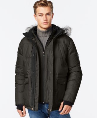 Point Zero Hooded Ripstop Down Parka 