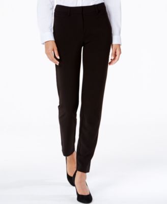 straight leg casual trousers