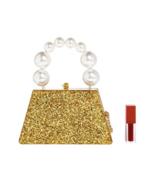 Акриловый клатч Milanblocks Forever Love с блестящей верхней ручкой