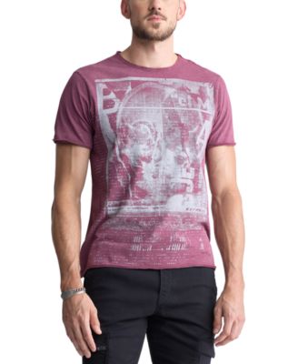 Мужская футболка Buffalo David Bitton с коротким рукавом и круглым вырезом горловины с графическим логотипом