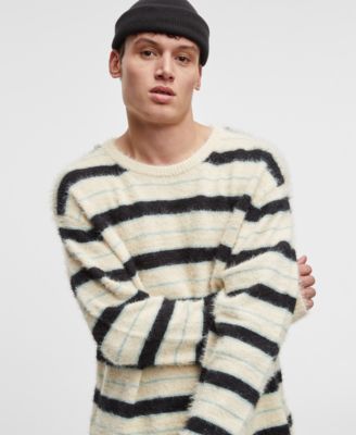 Модный мужской свитер в полоску с длинными рукавами и ресничками эксклюзивно в Macys 13890₽