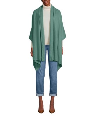 Женская накидка-шаль кашемирового цвета из Лэндс-Энда