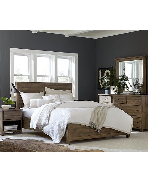 Furniture Canyon Platform Bedroom Furniture 3 Piece Bedroom Set Created For Macy S Queen Bed Dresser And Nightstand Reviews Furniture Macy S