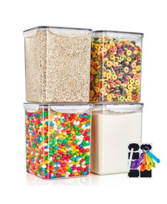 Набор из 4-х контейнеров для хранения пищевых продуктов с герметичной крышкой Sorbus 5qt, не содержащих бисфенол-А, с этикетками и маркером